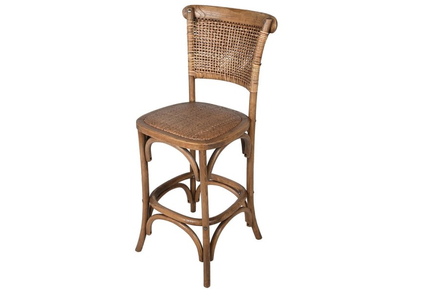 Stylová ratanová barová židle Roble 107cm