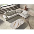Luxusní oválný moderní konferenční stolek Vita Naturale s bílou mramorovou deskou a dřevěnou hnědou nohou 160 cm