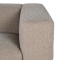 Luxusní moderní čtyřmístná sedačka Eleganza obdélníková s taupé šedým potahem s plstěným designem 250 cm