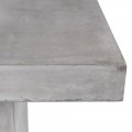 Luxusní industriální jídelní stůl Block z šedého betonu ve čtvercovém tvaru 110 cm Luxusní industriální jídelní stůl Block z šedého betonu ve čtvercovém tvaru 110 cm