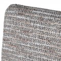 Designová retro jídelní židle Axis s šedým vzorovaným potahem a dřevěnou hnědou konstrukcí 82 cm