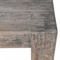 Luxusní vintage obdélníkový konferenční stolek Sasnia z masivního recyklovaného dřeva v hnědošedé barvě s patinou 160 cm