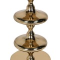 Stolní lampa Aurora Gold ve stylu art deco s černým bavlněným stínidlem a zlatou kovovou základnou 85 cm