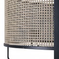 Vintage kulatá závěsná lampa Ravel s designem béžového ratanového výpletu z kovu 80 cm Vintage kulatá závěsná lampa Ravel s designem béžového ratanového výpletu z kovu 80 cm