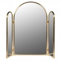Designové glamour zrcadlo Avella ze tří panelů s klenutým obloukem v lesklém zlatém rámu 78 cm Designové glamour zrcadlo Avella ze tří panelů s klenutým obloukem v lesklém zlatém rámu 78 cm