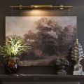 Luxusní glamour nástěnná lampa Tarkten se závěsnými řetízky na obraz v mosazném zlatém provedení 122 cm