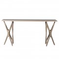 Luxusní moderní konzolový stolek Estrella s designovýma nohama ve světle hnědé barvě 175 cm