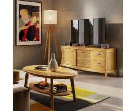 Kolekce luxusn&iacute;ho masivn&iacute;ho n&aacute;bytku Quebec v modern&iacute;m venkovsk&eacute;m stylu