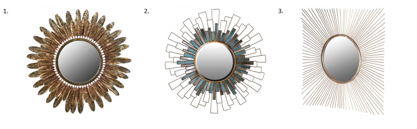 Art deco zrkadlá pre zariadenie v art-deco štýle