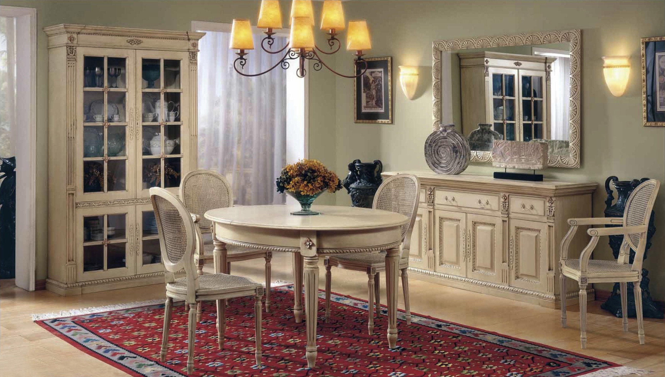 Luxusná rustikálna biela jedáleň Sellecion 7 